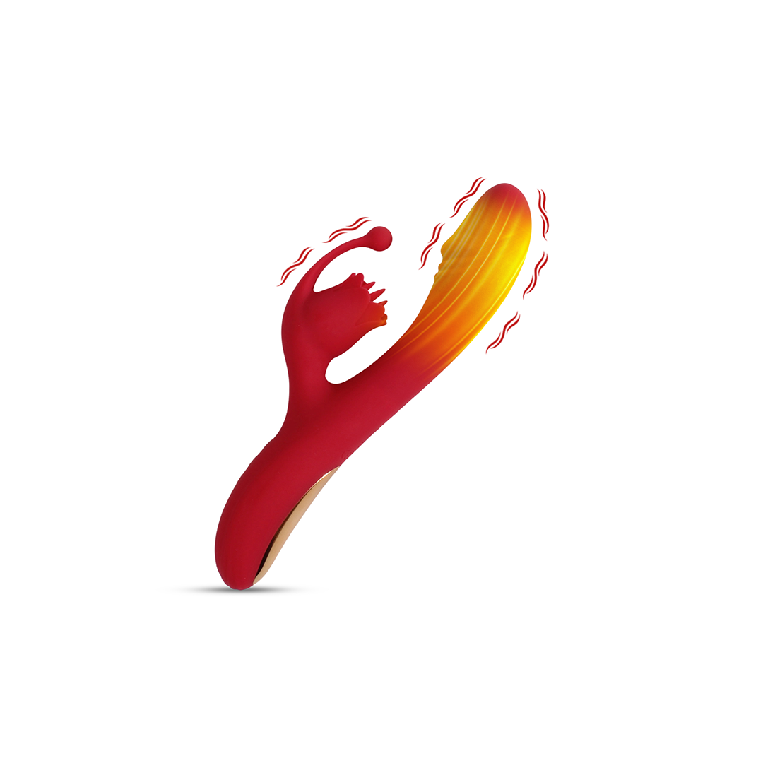 Vibrador com Rosa Aquecida