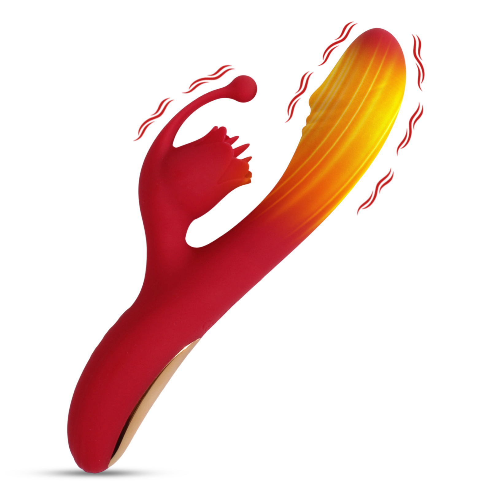 Vibrador com Rosa Aquecida