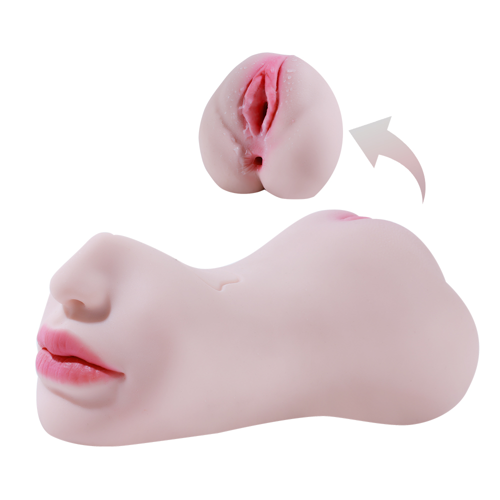 Estimulador Masculino 2 em 1 com Texturas 3D Realistas