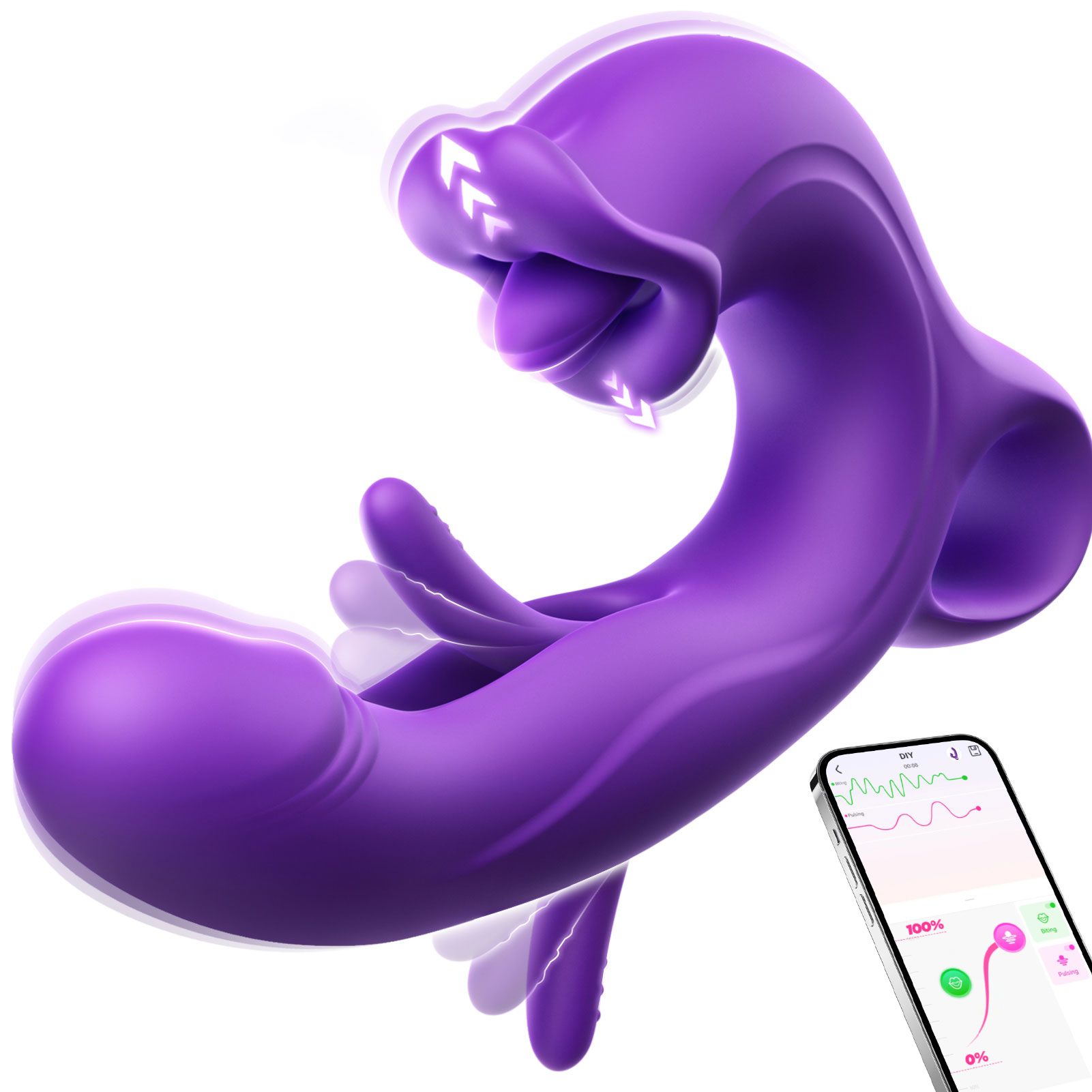 Vibrador Dupla Estimulação Ponto G E Clitóris
