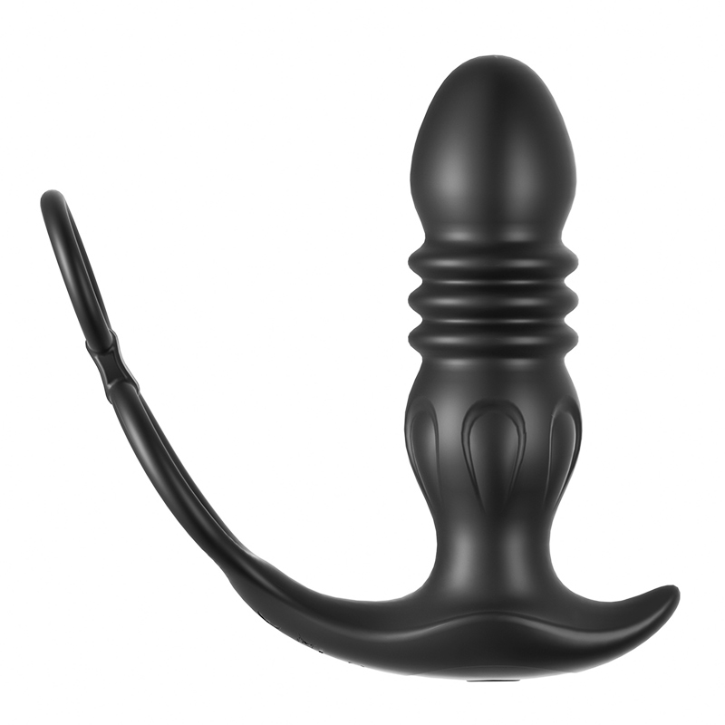 Vibrador Plug Anal Telescópico com Função de Massagem Peniana 9 Modos | Controle App