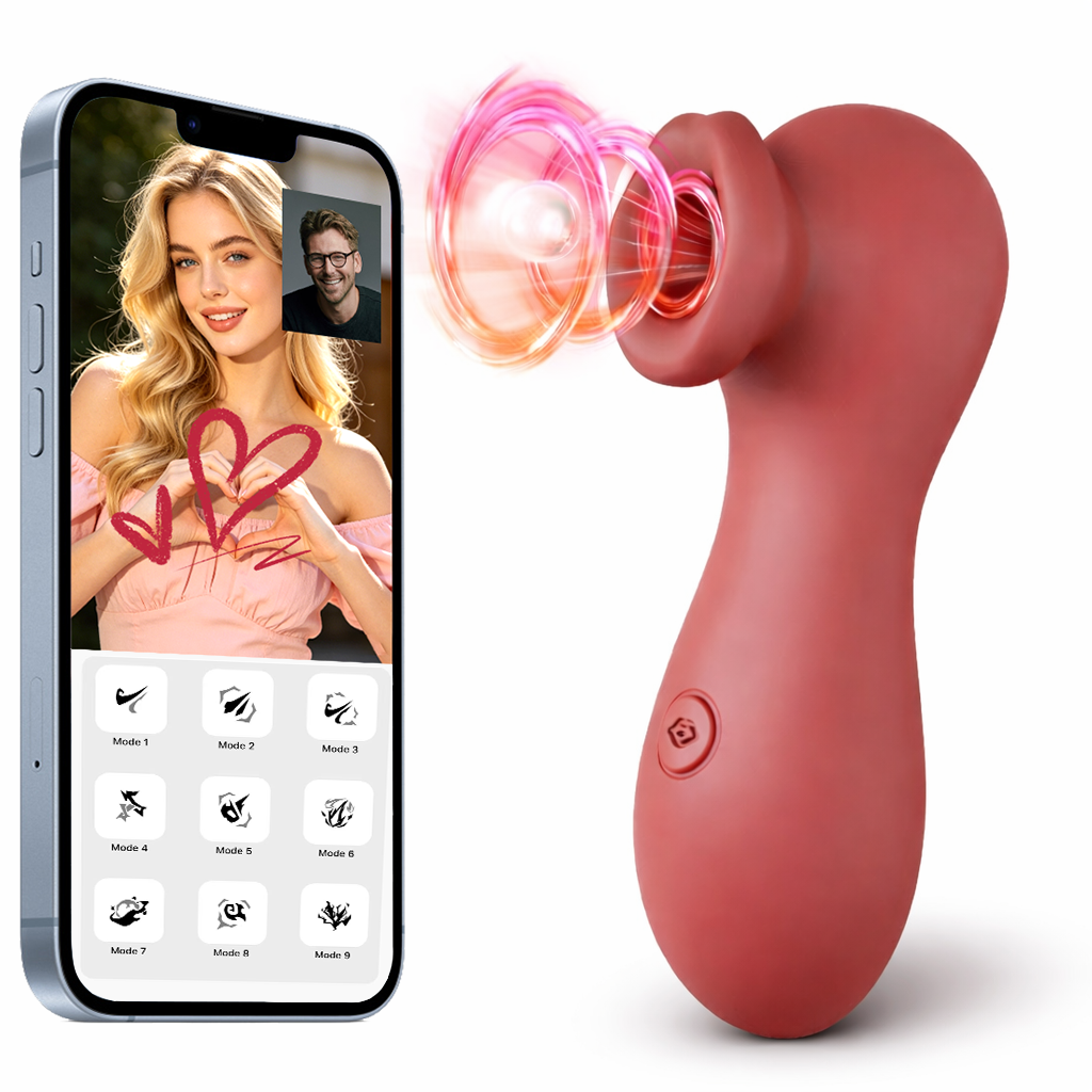Vibrador Clitoriano com Sucção e Controle por App