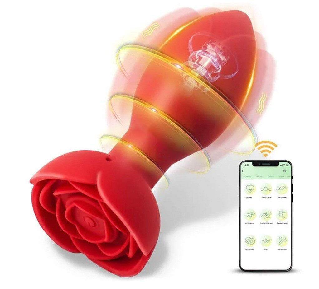 Plug Vibratório Lireva Vermelho Com Controle Por App