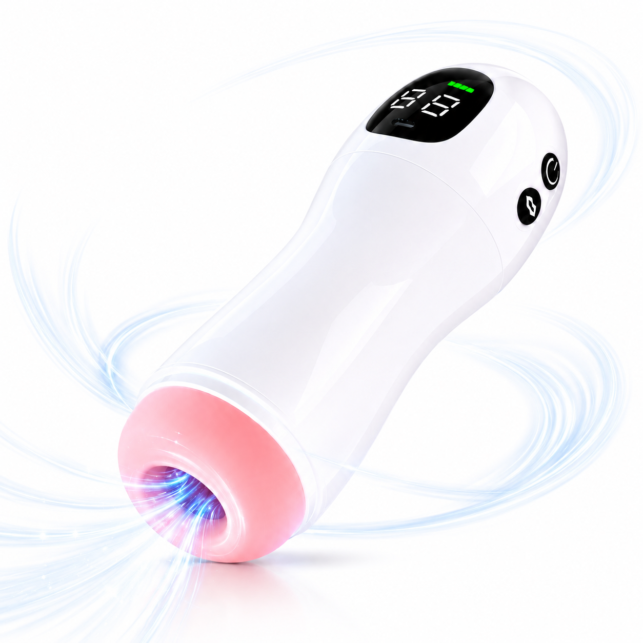 Masturbador Masculino Elétrico Display Led Usb Voz Textura